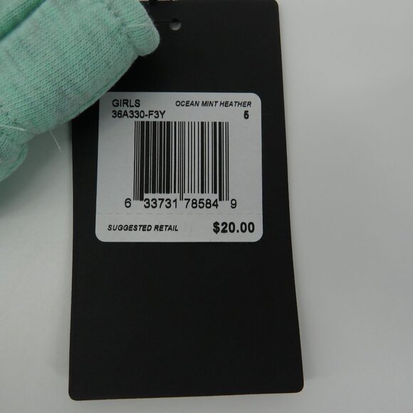 Converse Girls Ocean Mint Heather Shorts Size 5 NWT $20 - Picture 2 of 3